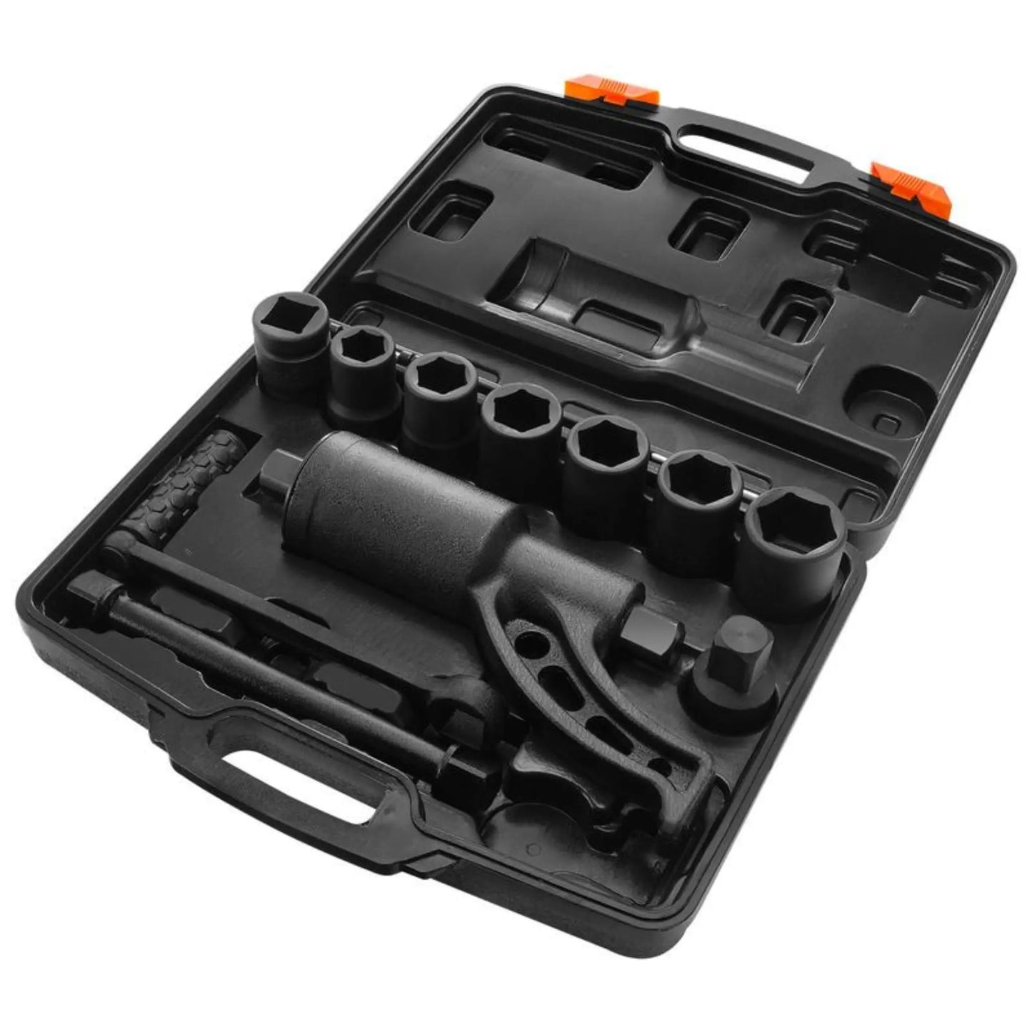 FORTIXY Torque Multiplier Torque Wrench 25.4mm Ratio 1:58 Force Multiplier with 8 Sockets Alloy Steel Torque Multiplier Box for Removing Wheel Nuts, Garage